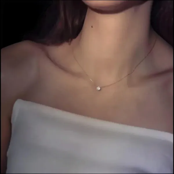 Gold_Tone_Solitaire_Crystal_Pendant_Necklace_For_Women