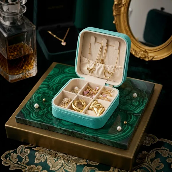 Teal_Compact_Travel_Jewellery_Box