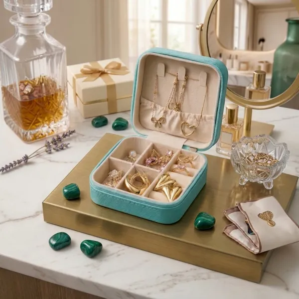Teal_Compact_Travel_Jewellery_Box
