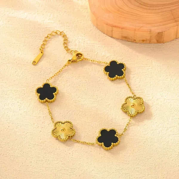 Gold_Stainless_Steel_Floral_Charm_Chain_Bracelet_For_Women_Pack_Of_2