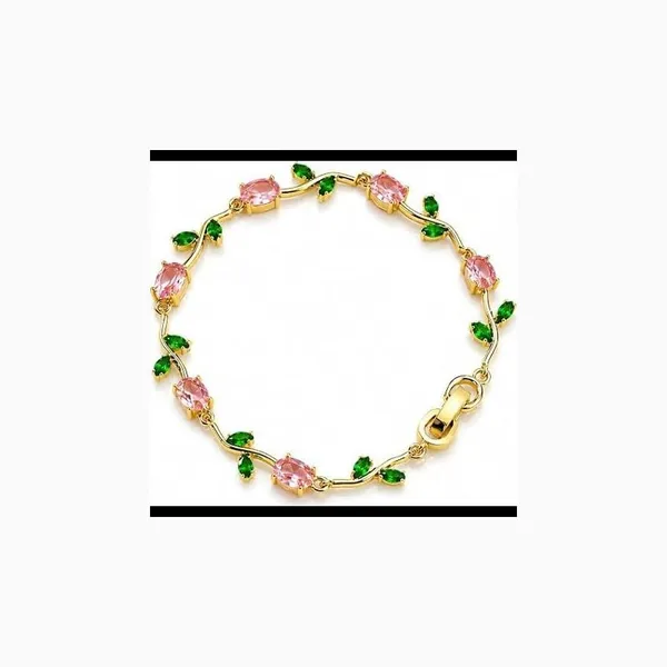 Gold_Stainless_Steel_Floral_Bracelet_For_Women