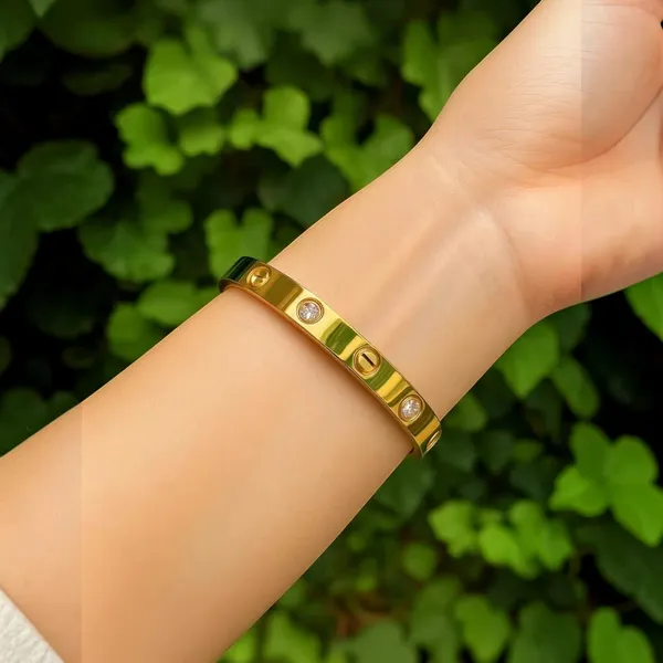 Gold_Stainless_Steel_Screw_Motif_Studded_Cuff_Bracelet_For_Women