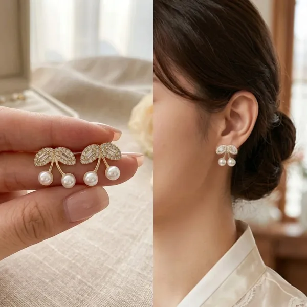Gold_Stainless_Steel_Cherry_Pearl_Drop_Earrings_For_Women_Pack_Of_2