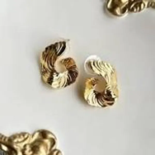Gold_Stainless_Steel_Ridged_Spiral_Statement_Earrings_For_Women_Pack_Of_2