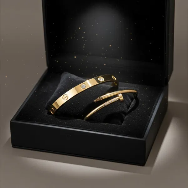 Gold_Stainless_Steel_Screw_Motif_Hinged_Bangle_Bracelet_For_Women