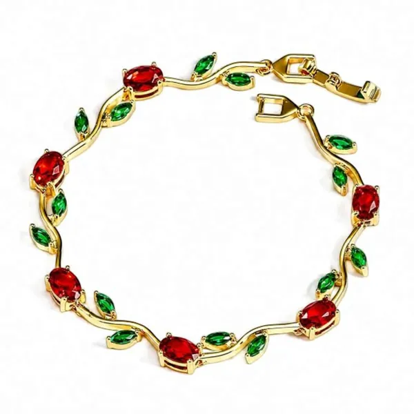 Gold_Stainless_Steel_Leaf_Motif_Bracelet_For_Women_Pack_Of_2