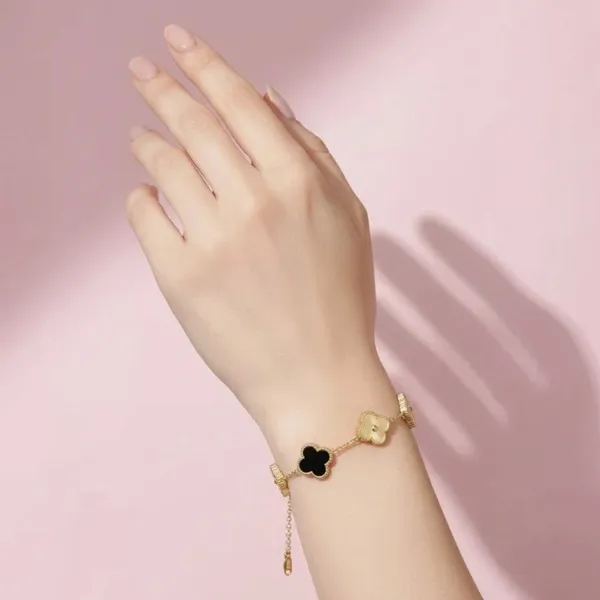 Gold_Stainless_Steel_Floral_Charm_Chain_Bracelet_For_Women_Pack_Of_2
