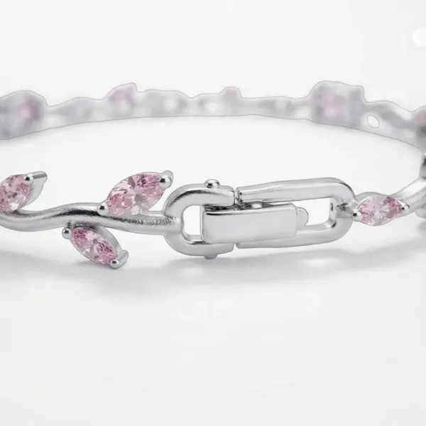 Gold_Stainless_Steel_Floral_Bracelet_For_Women
