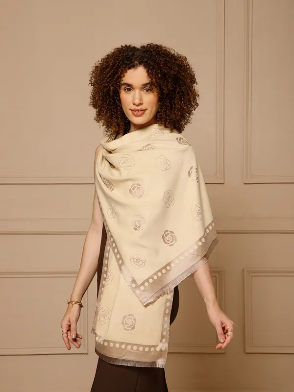 Cream_Printed_Dupatta_for_Women