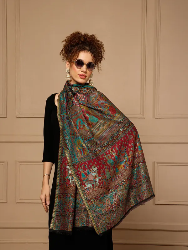 Multicolor_Printed_Scarf_for_Women