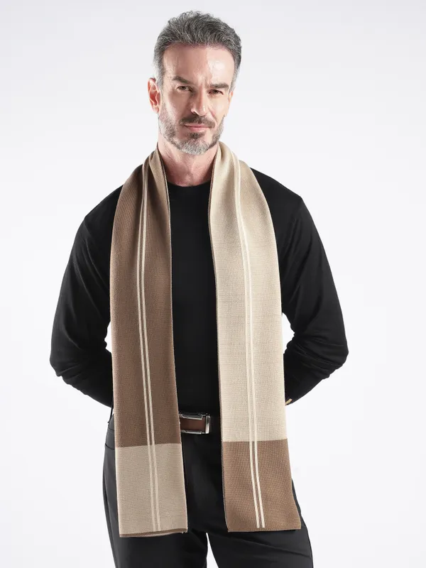 Beige_Woven_Color_Block_Scarf_for_Men