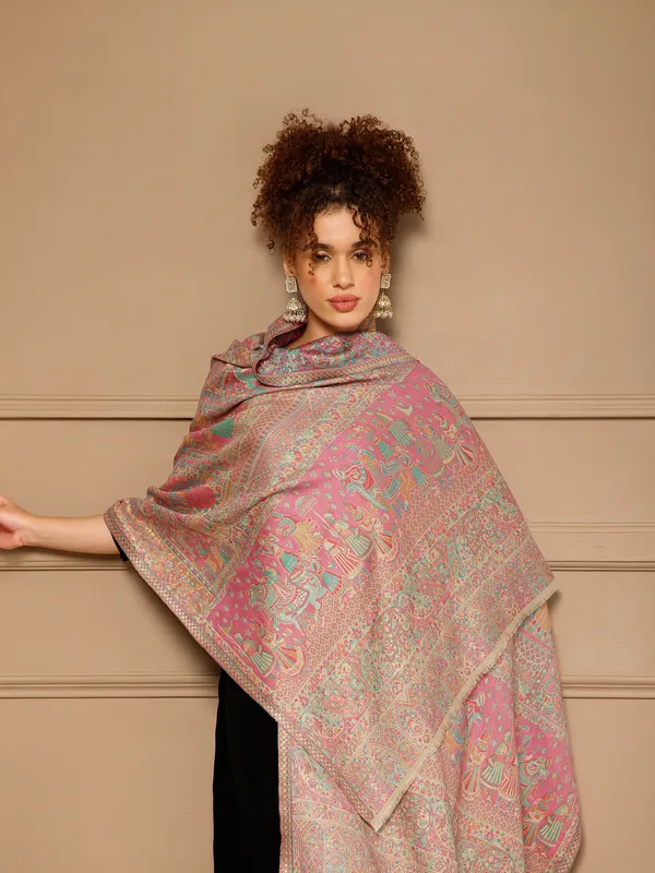 Pink_Printed_Shawl_for_Women