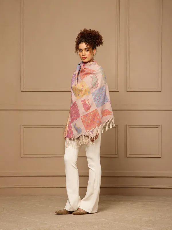 Women_Cashmere_Cat_Motif_Winter_Stole