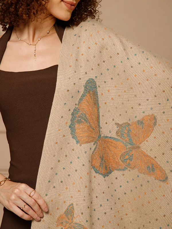 Beige_Printed_Fringe_Shawl_for_Women