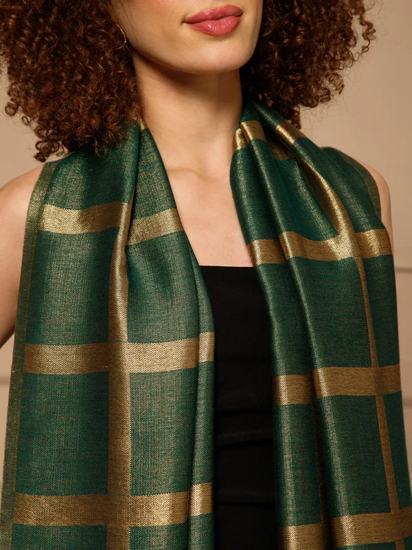 Green_Checked_Stole_for_Women