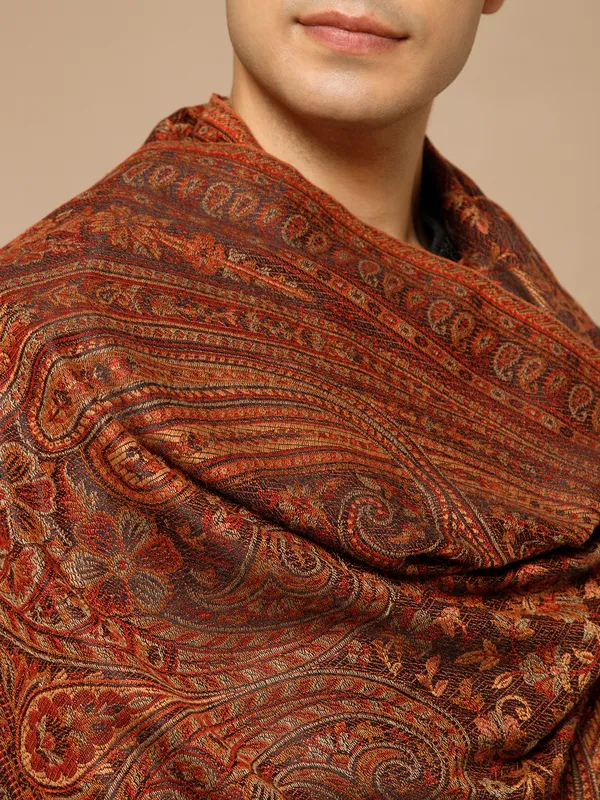 Black_Pashmina_Jamawar_Shawl_For_Men