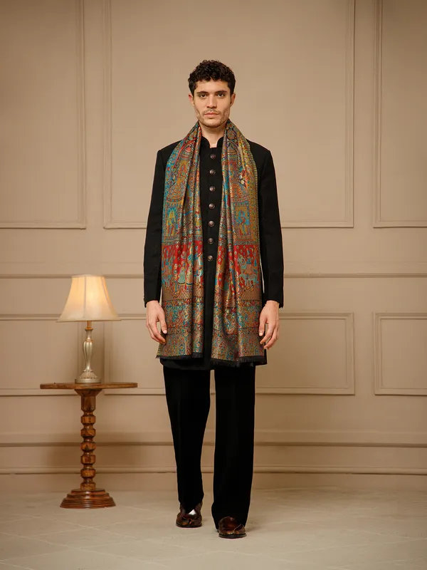Multicolor_Printed_Stole_for_Men