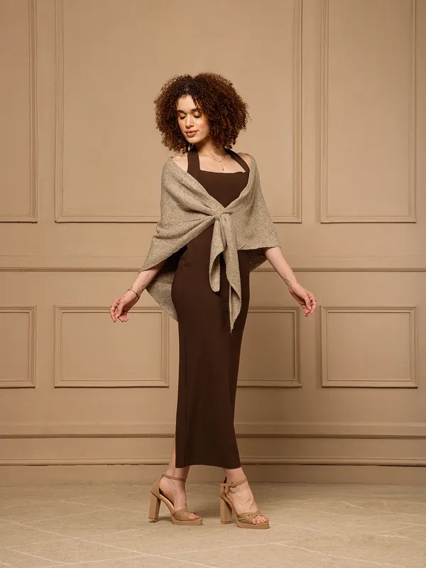 Beige_Knit_Tie_Front_Wrap_Shawl_for_Women