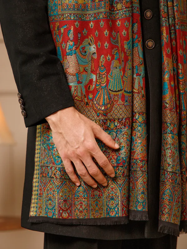 Multicolor_Printed_Stole_for_Men