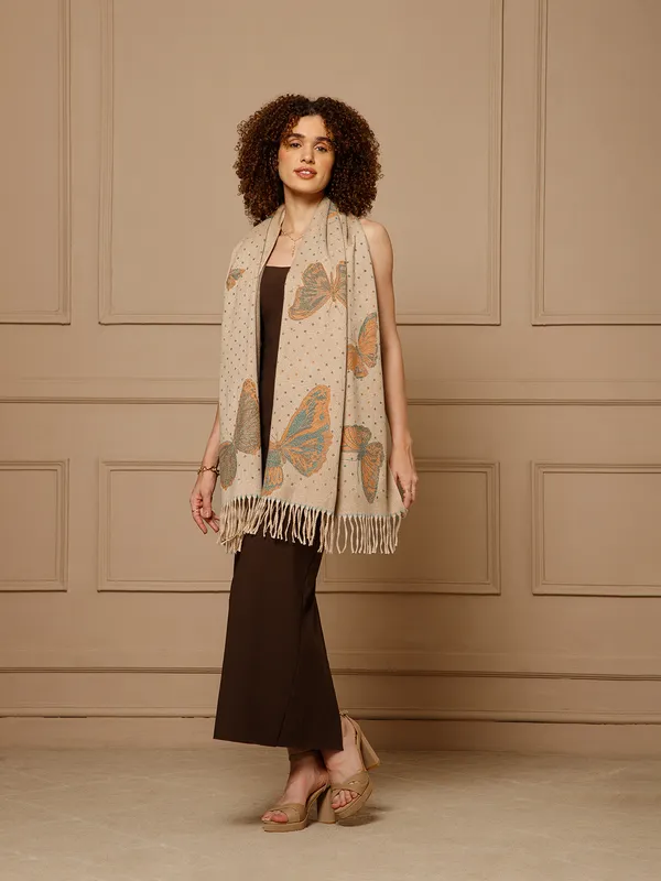 Beige_Printed_Fringe_Shawl_for_Women