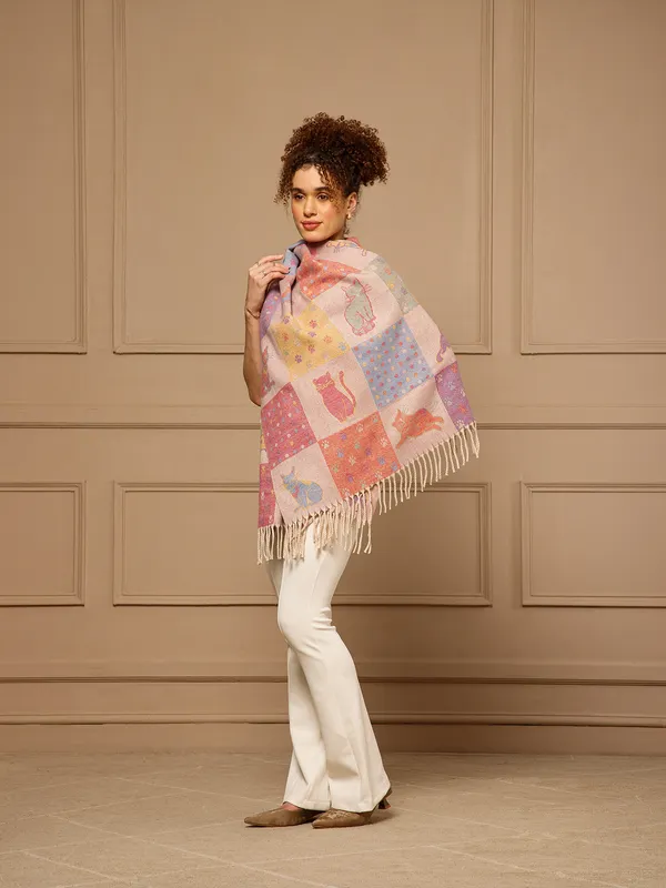 Women_Cashmere_Cat_Motif_Winter_Stole