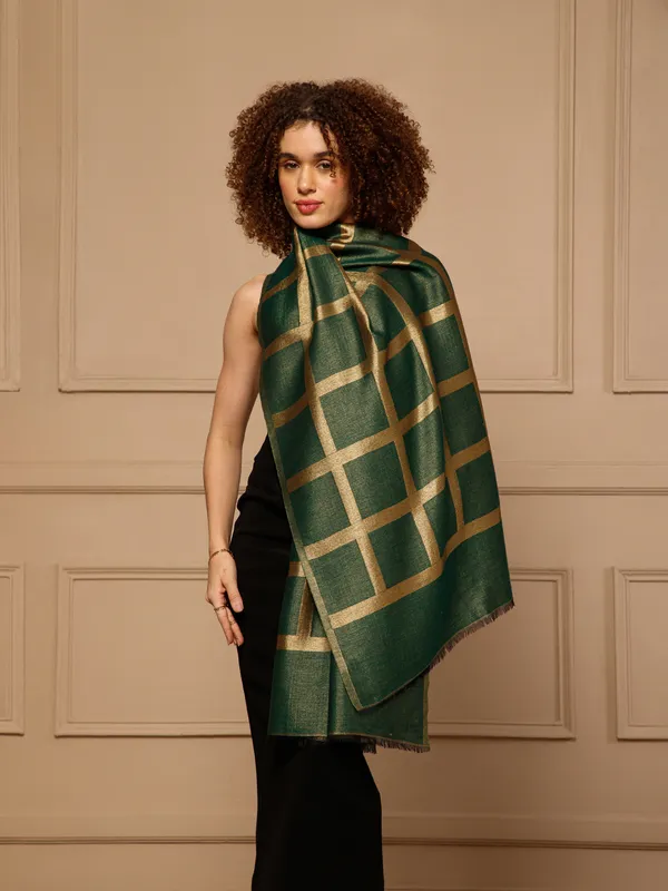 Green_Checked_Stole_for_Women