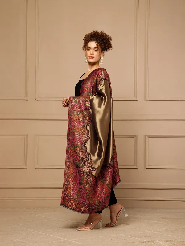 Maroon_Silk_Blend_Paisley_Dupatta_for_Women