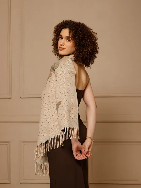 Beige_Printed_Fringe_Shawl_for_Women