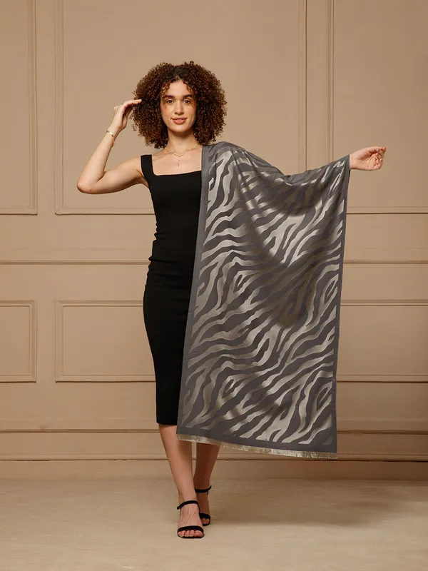 Grey_Abstract_Print_Scarf_for_Women