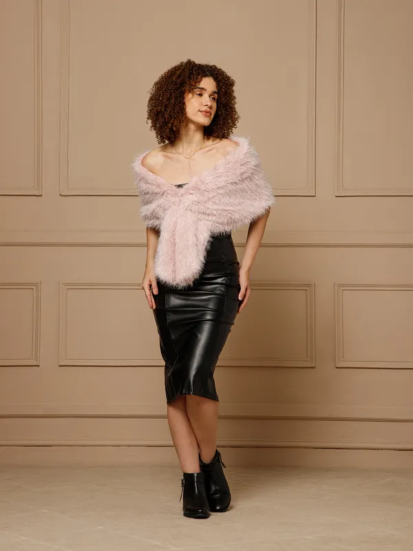 Pink_Fuzzy_Off_Shoulder_Wrap_For_Women