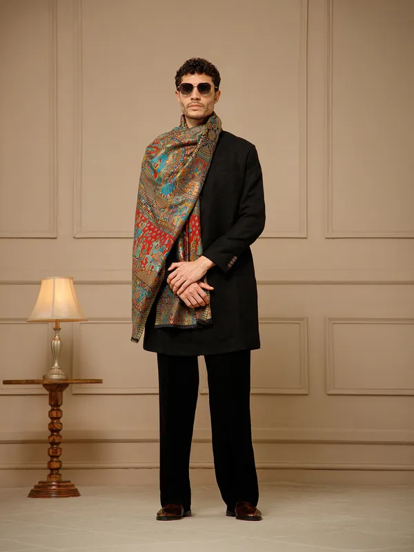 Multicolor_Printed_Stole_for_Men