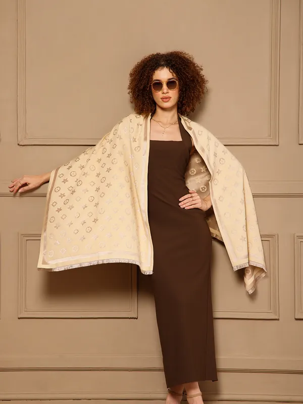 Cream_Printed_Stole_Wrap_for_Women