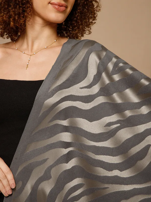 Grey_Abstract_Print_Scarf_for_Women
