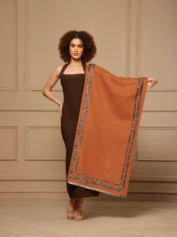 Brown_Printed_Stole_for_Women
