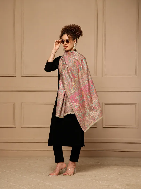 Pink_Printed_Shawl_for_Women