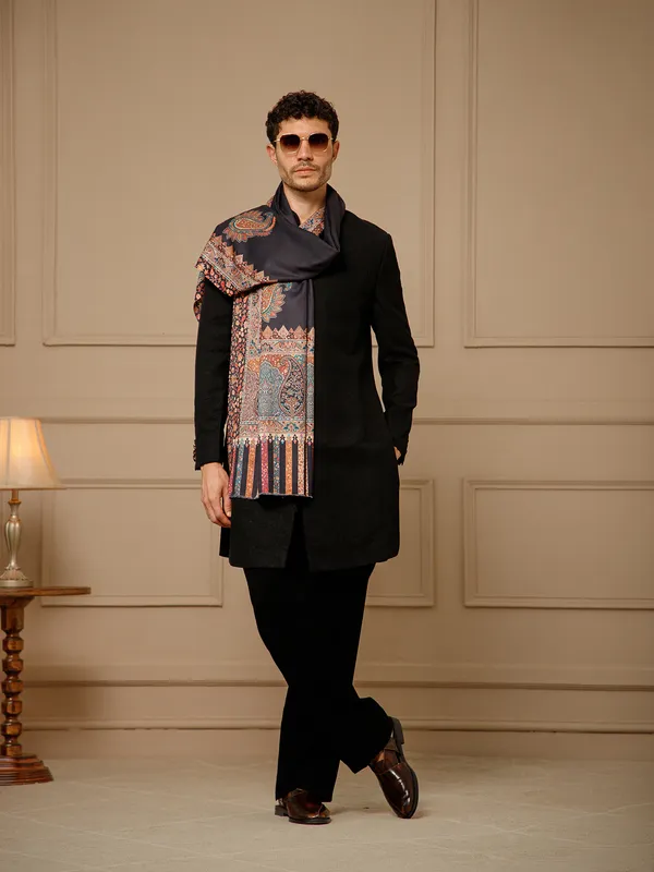 Black_Pashmina_Printed_Stole_for_Men