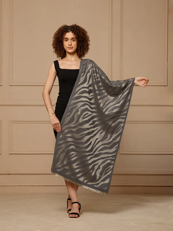 Grey_Abstract_Print_Scarf_for_Women