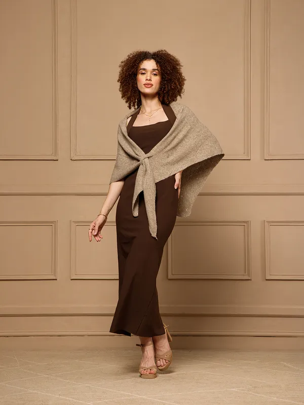 Beige_Knit_Tie_Front_Wrap_Shawl_for_Women