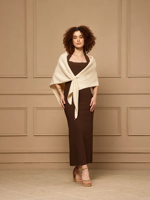 Ivory_Cape_Style_Knit_Wrap_Stole_for_Women