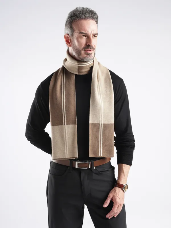 Beige_Woven_Color_Block_Scarf_for_Men