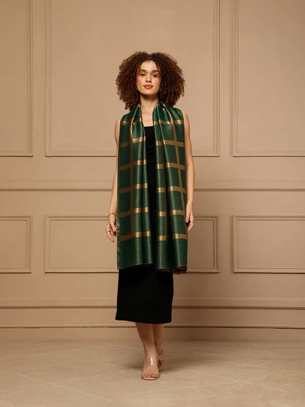 Green_Checked_Stole_for_Women