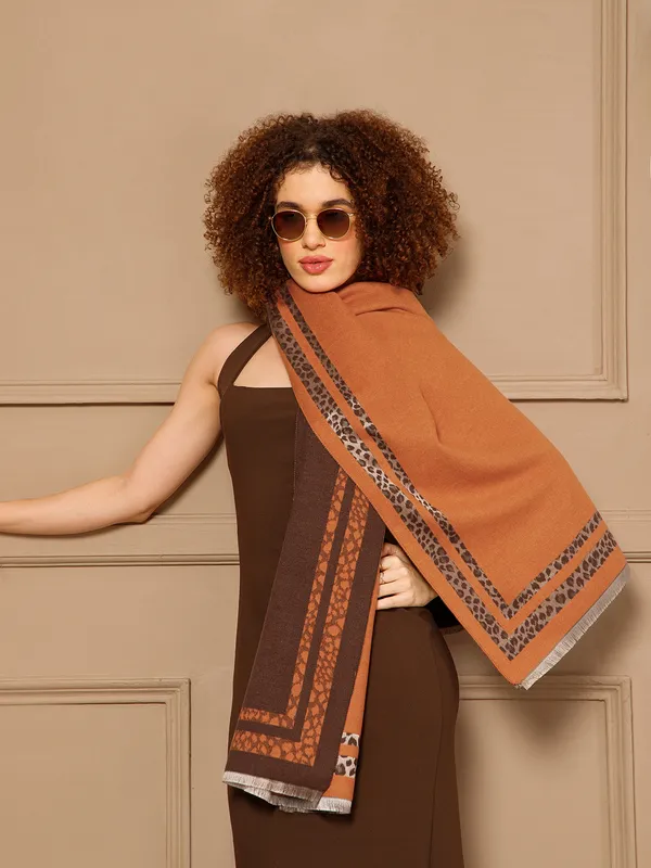 Brown_Printed_Stole_for_Women