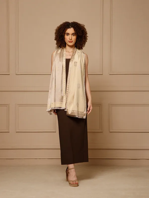 Cream_Printed_Dupatta_for_Women
