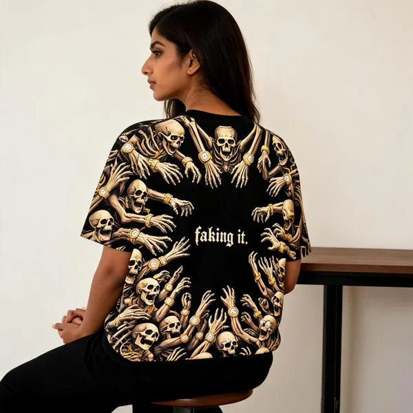 Black_Cotton_Regular_Fit_Skeleton_Graphic_T-Shirt_For_Unisex