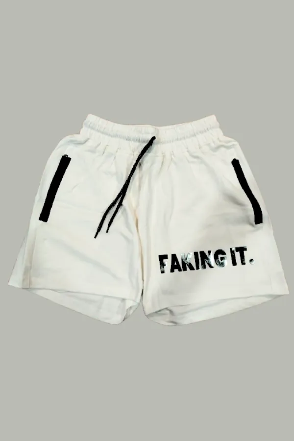 White_Cotton_Stretch_Cropped_Shorts_For_Unisex