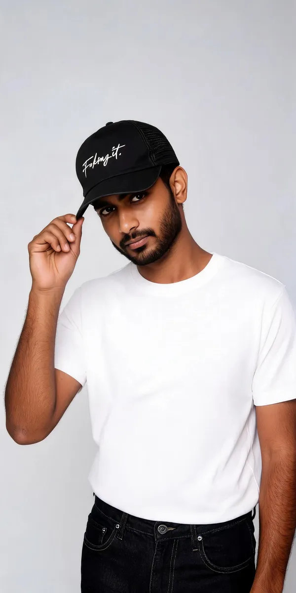 Black_Cotton_Adjustable_Baseball_Cap_For_Unisex