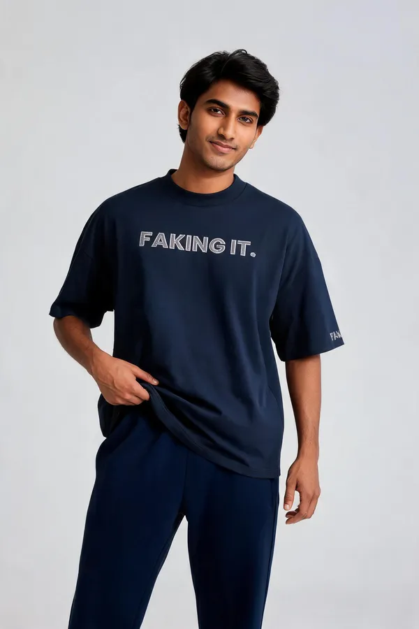 Blue_Cotton_Graphic_T-Shirt_For_Unisex