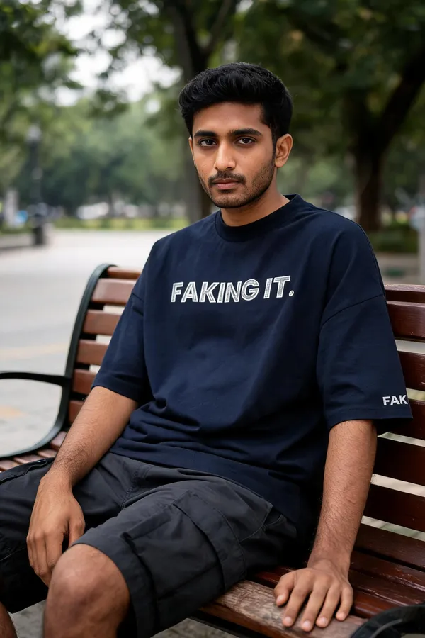 Blue_Cotton_Graphic_T-Shirt_For_Unisex