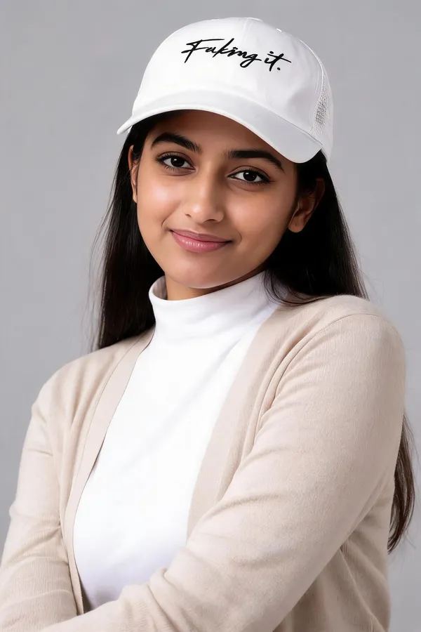 White_Cotton_Adjustable_Baseball_Cap_For_Unisex