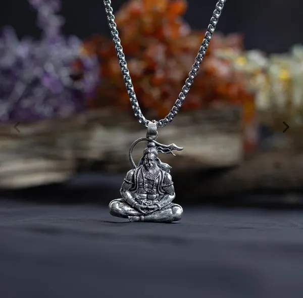 Meditating_Hanuman_Ji_Pendant_Blessing_Protection_Abhimantrit_Default_Title